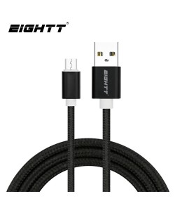 Cable Nylon trenzado Micro-USB Black