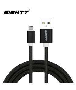 Cable Metal flex USB Lightning_iphone Black