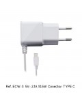 Cargador Smartphone Tablet Type C 5V 2.1A