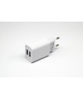 CARGADOR SMARTPHONE TABLET CON 2 USB X 5V 2.4A CON CABLE TIPO C 1,2M