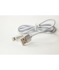 Cable Metal flex USB Lightning_iphone Silver
