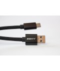 Cable Metal flex USB MicroUSB Black