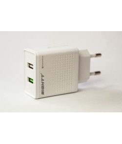 Cargador USB Qualcomm 3.0 de 2 puerto 12W