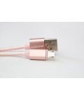 Cable Metal flex USB MicroUSB Silver