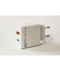 Cargador USB Qualcomm 3.0 de 2 puerto 12W